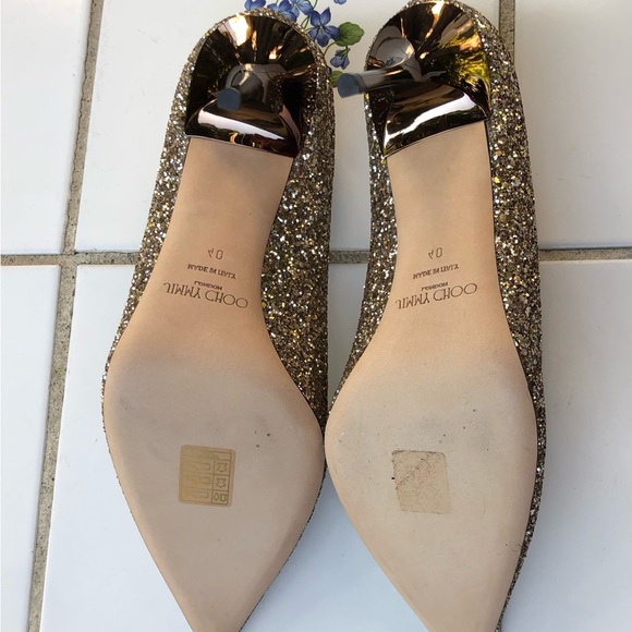 Jimmy Choo Size 40 10 True 9 9.5
Romy 85 Glitter Pump Pointy Heel Stiletto Ombré - Picture 8 of 9